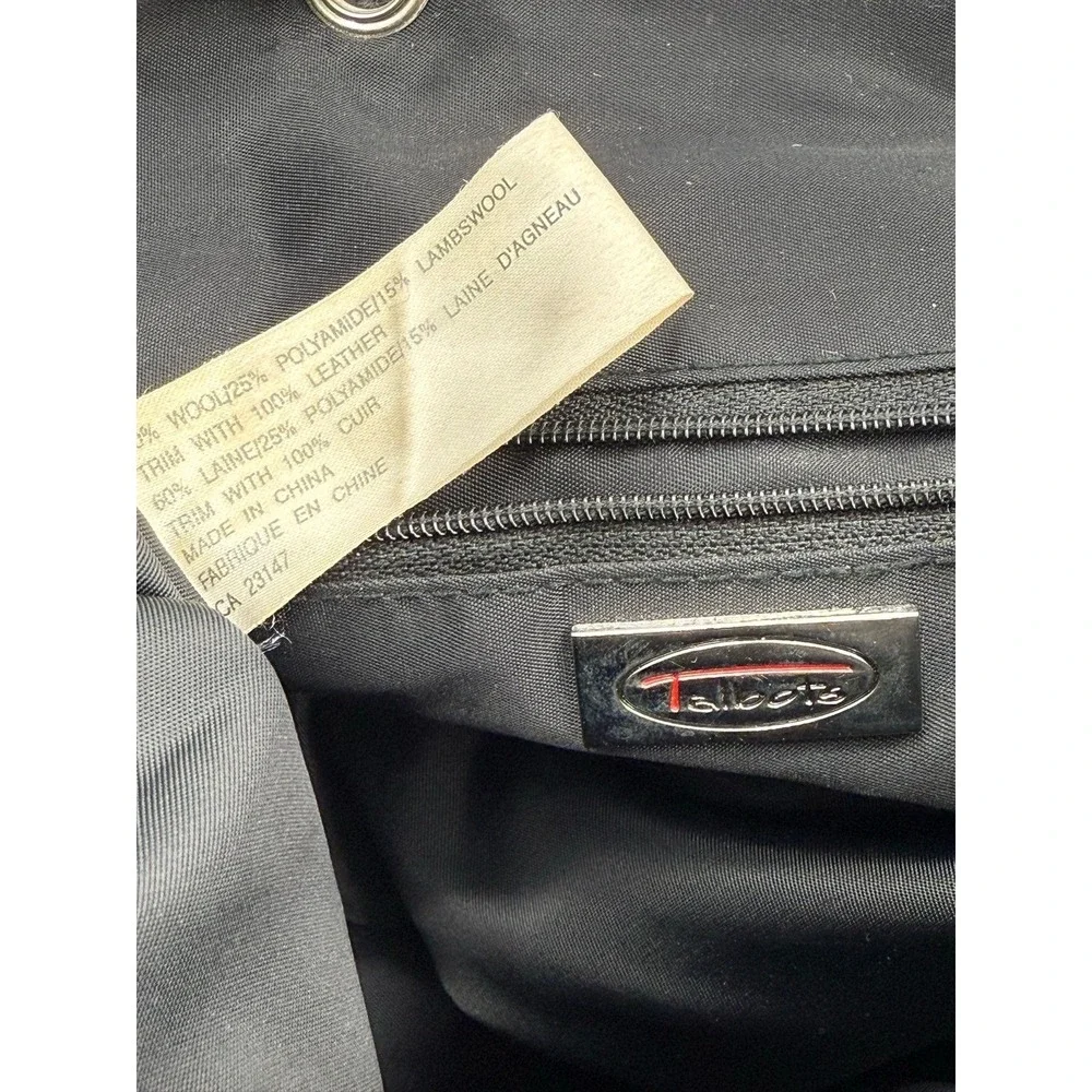 B17‎ Vintage Talbots Wool Blend Backpack Grey